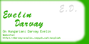 evelin darvay business card